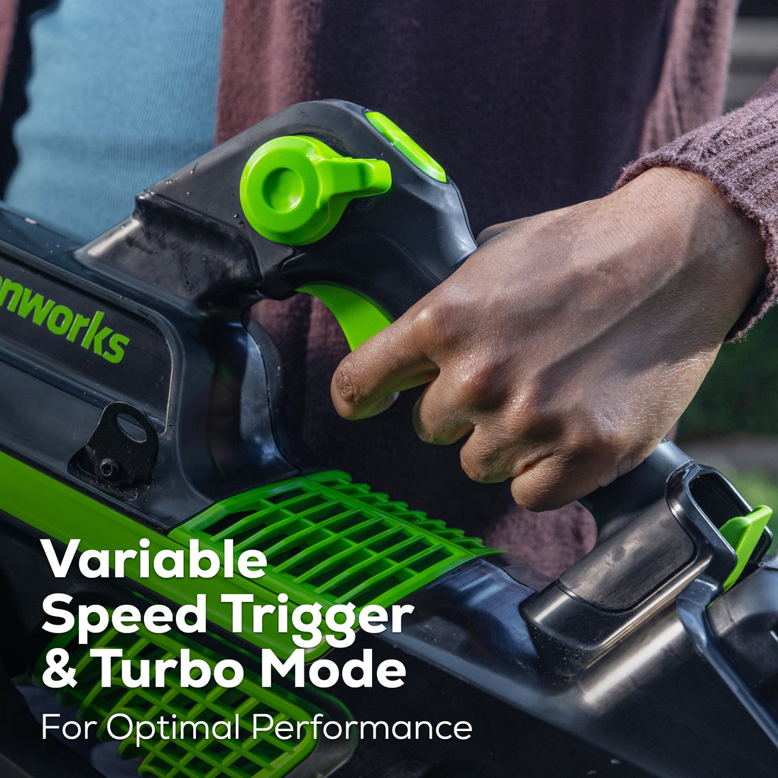 80V 750CFM Cordless Battery Leaf Blower: 2.5 Ah Battery and Charger Greenworks