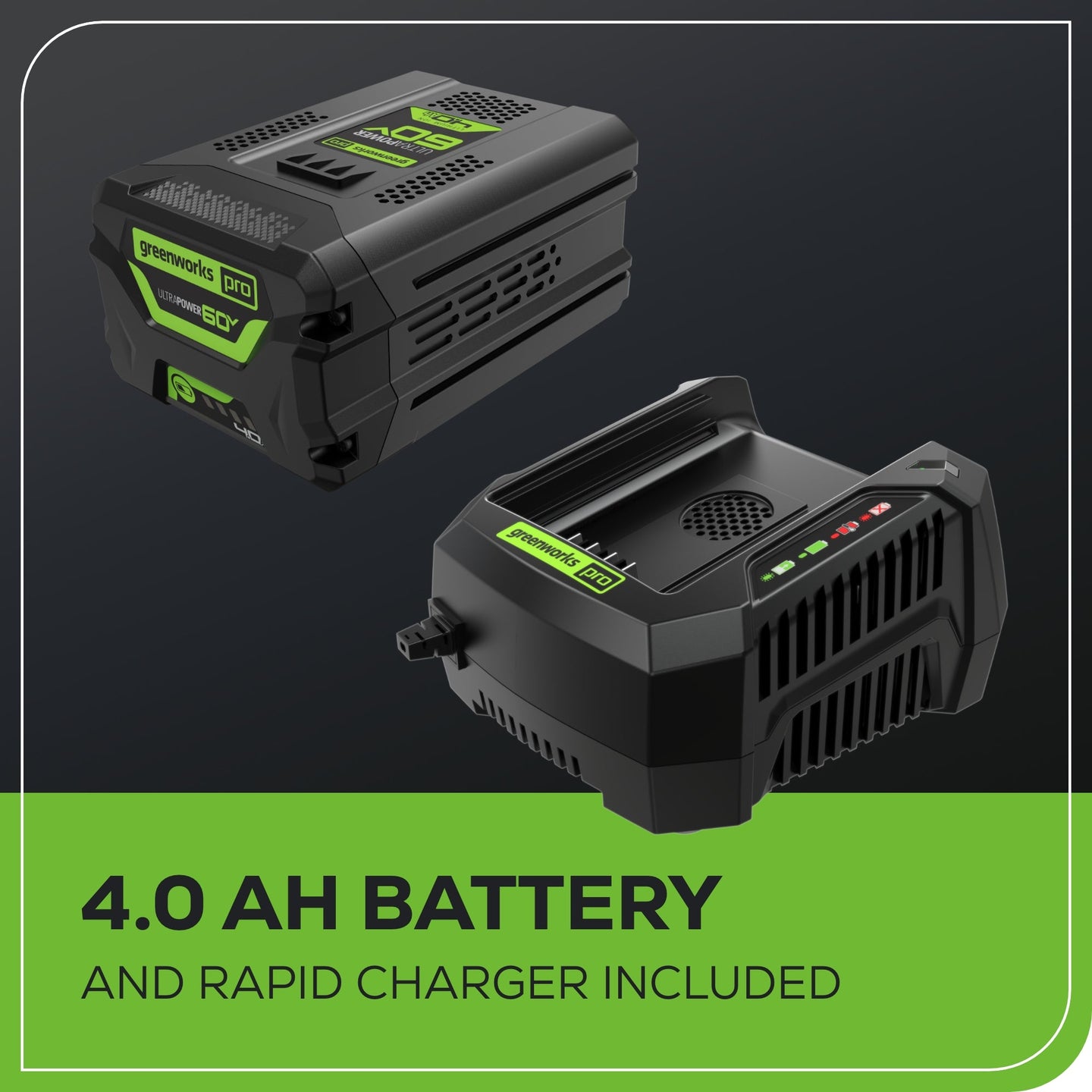 60V 18" Cordless Battery 2.0 kW Chainsaw and 10" Pole Saw Combo Kit: 4.0 Ah Battery and Charger greenworkstools