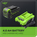 40V 12" Cordless Battery Snow Shovel: 4.0 Ah Battery and Charger greenworkstools