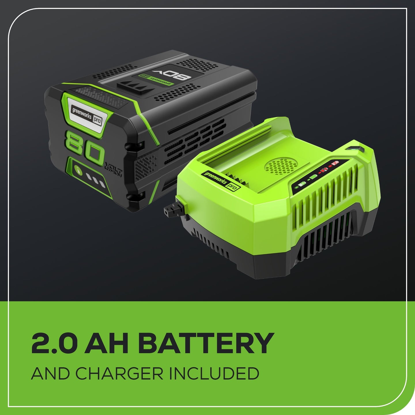 Pro 80V 16" Brushless String Trimmer & 500CFM Leaf Blower Combo w/ 2.0 Ah Battery & Charger greenworkstools