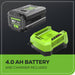 80V 21" Cordless Battery Self-Propelled Mower and Blower: 4.0 Ah Battery and Rapid Charger greenworkstools