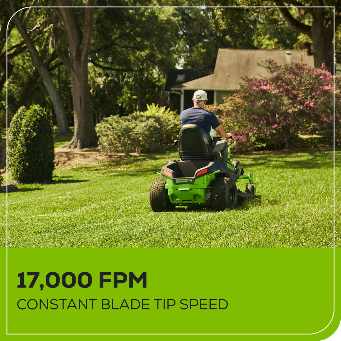60V 42" Cordless Battery CrossoverZ Zero Turn Lawn Mower + Bagger, (6) 8.0 Ah Batteries and (3) Dual-Port Turbo Chargers greenworkstools