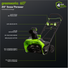 60V 20" Cordless Battery Single-Stage Snow Blower w/ 5.0Ah Battery & Charger greenworkstools