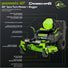 60V 42" Cordless Battery CrossoverZ Zero Turn Lawn Mower + Bagger, (6) 8.0 Ah Batteries and (3) Dual-Port Turbo Chargers greenworkstools