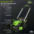 60V 25" Self-Propelled Lawn Mower 4-pc Combo Kit: (2) 4.0 Ah Batteries and Dual-Port Charger greenworkstools