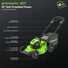 80V 21" Self-Propelled Mower 5PC Combo Kit, (1) 4Ah Battery, (1) 2Ah Battery and (2) Chargers greenworkstools