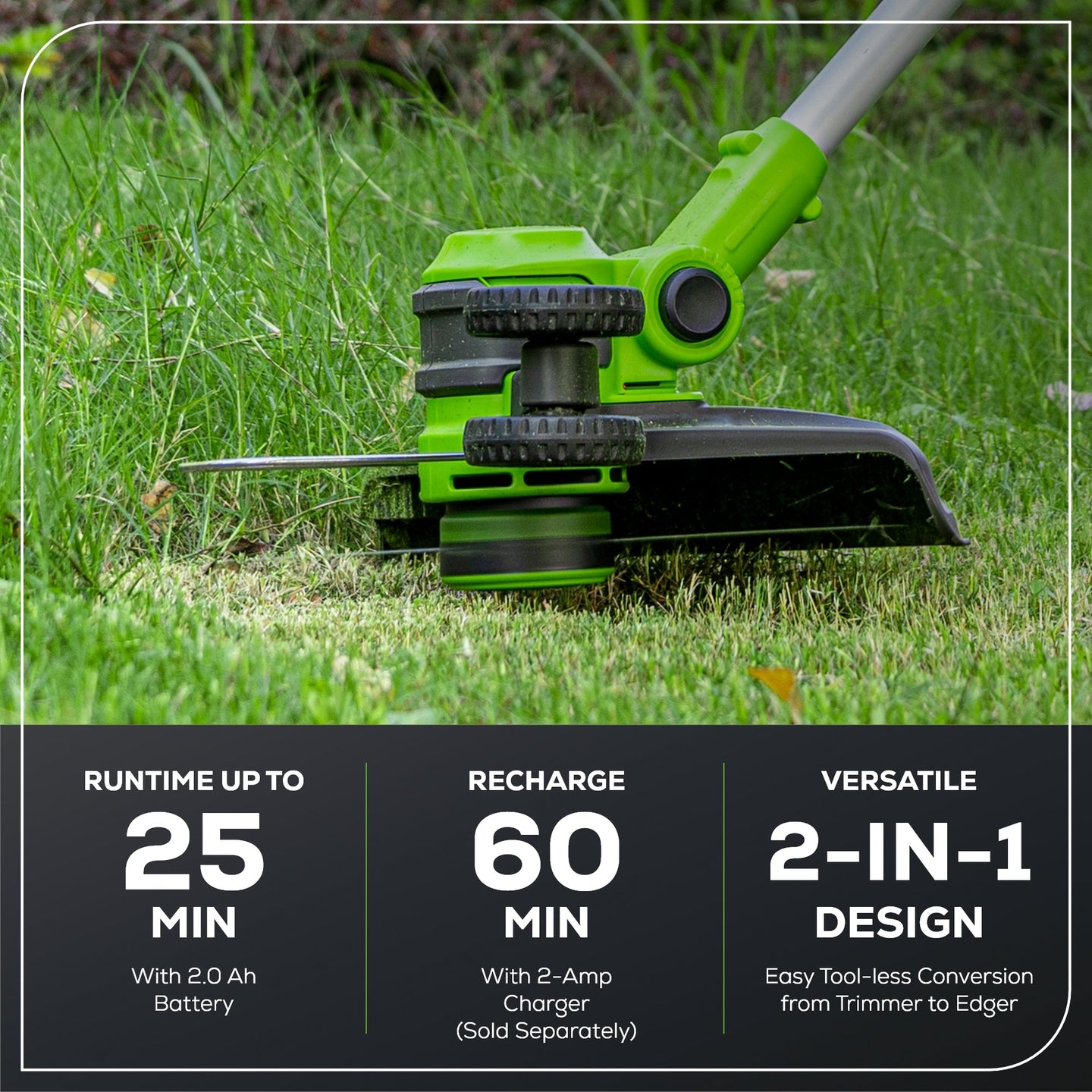 40V 13" Gen 2 String Trimmer and 350 CFM Cordless Battery Leaf Blower Combo Kit, (3).065" Spools,(1)2.0 Ah Battery and Charger greenworkstools