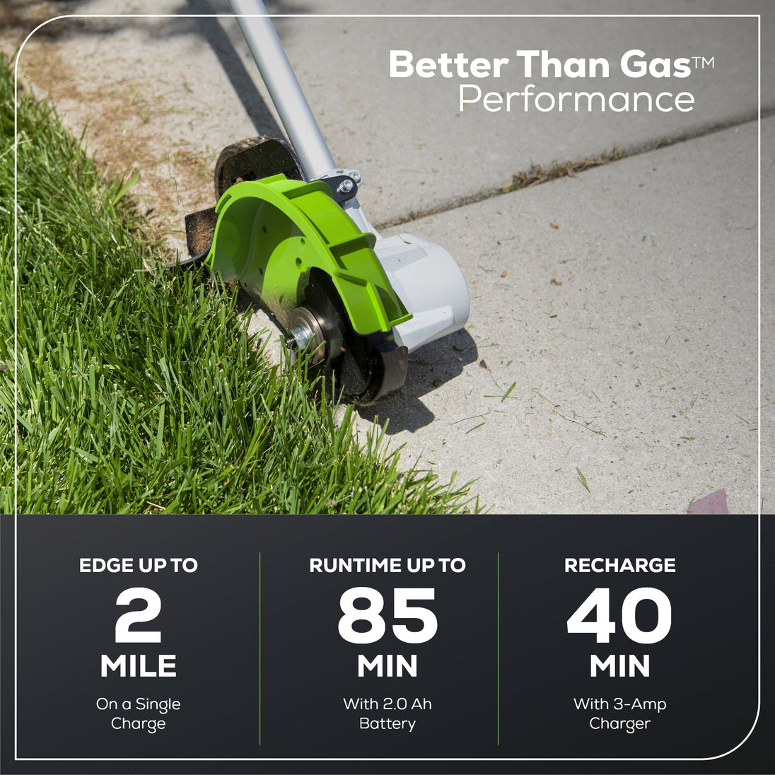 80V 16" Cordless Battery String Trimmer and 8" Edger Combo Kit: 2.0 Ah Battery and Charger greenworkstools
