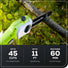40V Cordless 8" Pole Saw with Hedge Trimmer Attachment Combo Kit (Tool Only) greenworkstools