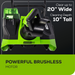 60V 20" Cordless Battery Single-Stage Snow Blower w/ 5.0Ah Battery & Charger greenworkstools