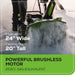 80V 24" Cordless Battery Two-Stage Snow Blower: (2) 5.0 Ah Batteries and Dual-Port Rapid Charger greenworkstools