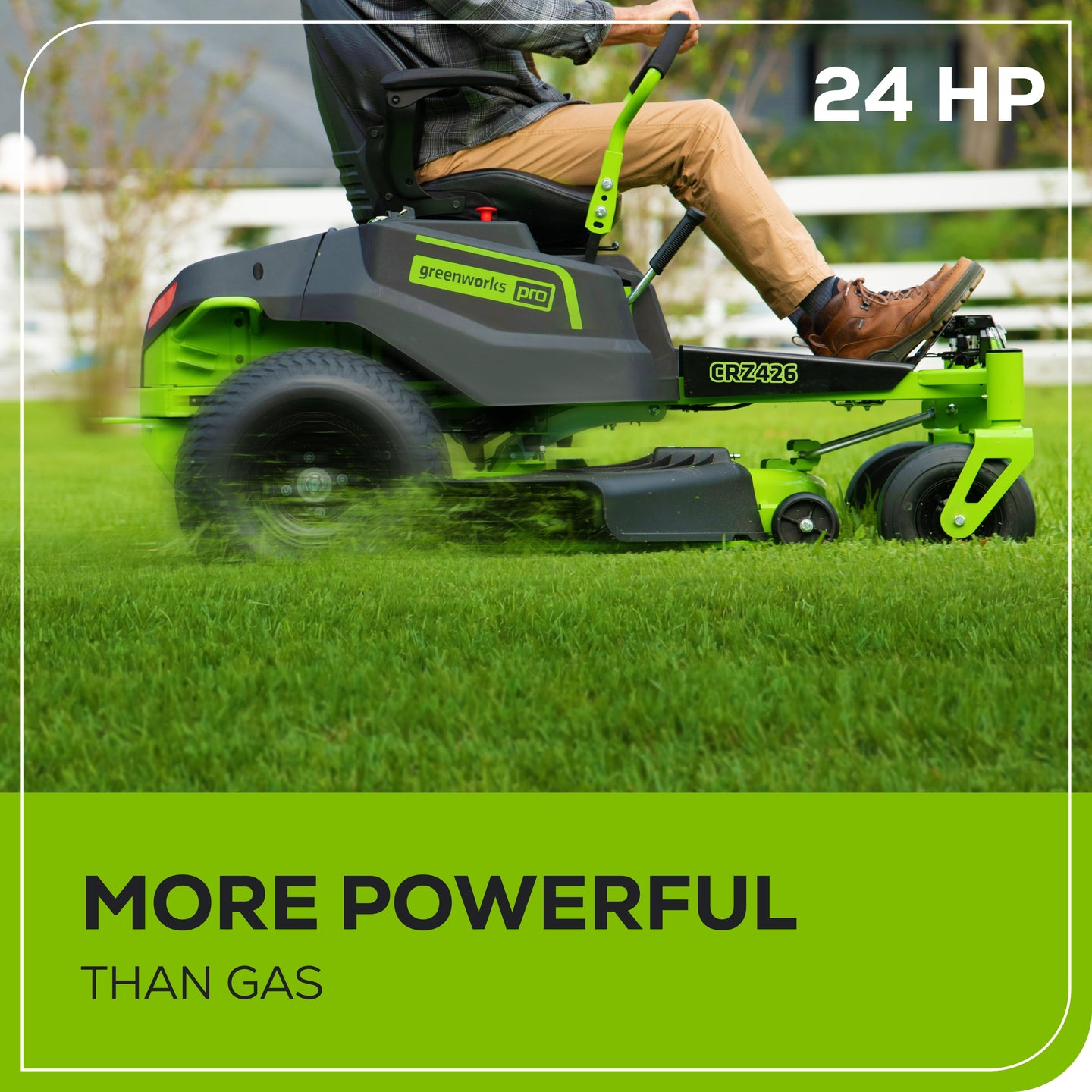 60V 42" Cordless Battery CrossoverZ Zero Turn Lawn Mower + Bagger, (6) 8.0 Ah Batteries and (3) Dual-Port Turbo Chargers greenworkstools
