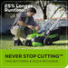 60V 25" SP Mower 3PC Combo Kit, 16" String Trimmer and 610CFM Blower greenworkstools