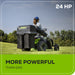 60V 42" Cordless Battery CrossoverT Riding Lawn Mower + Bagger, (6) 8.0 Ah Batteries and (3) Dual-Port Turbo Chargers greenworkstools