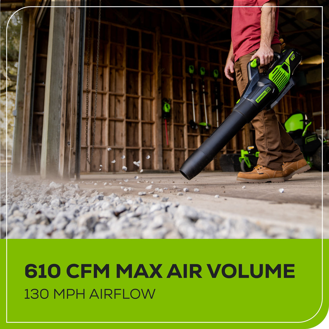 60V 25" SP Mower 3PC Combo Kit, 16" String Trimmer and 610CFM Blower greenworkstools