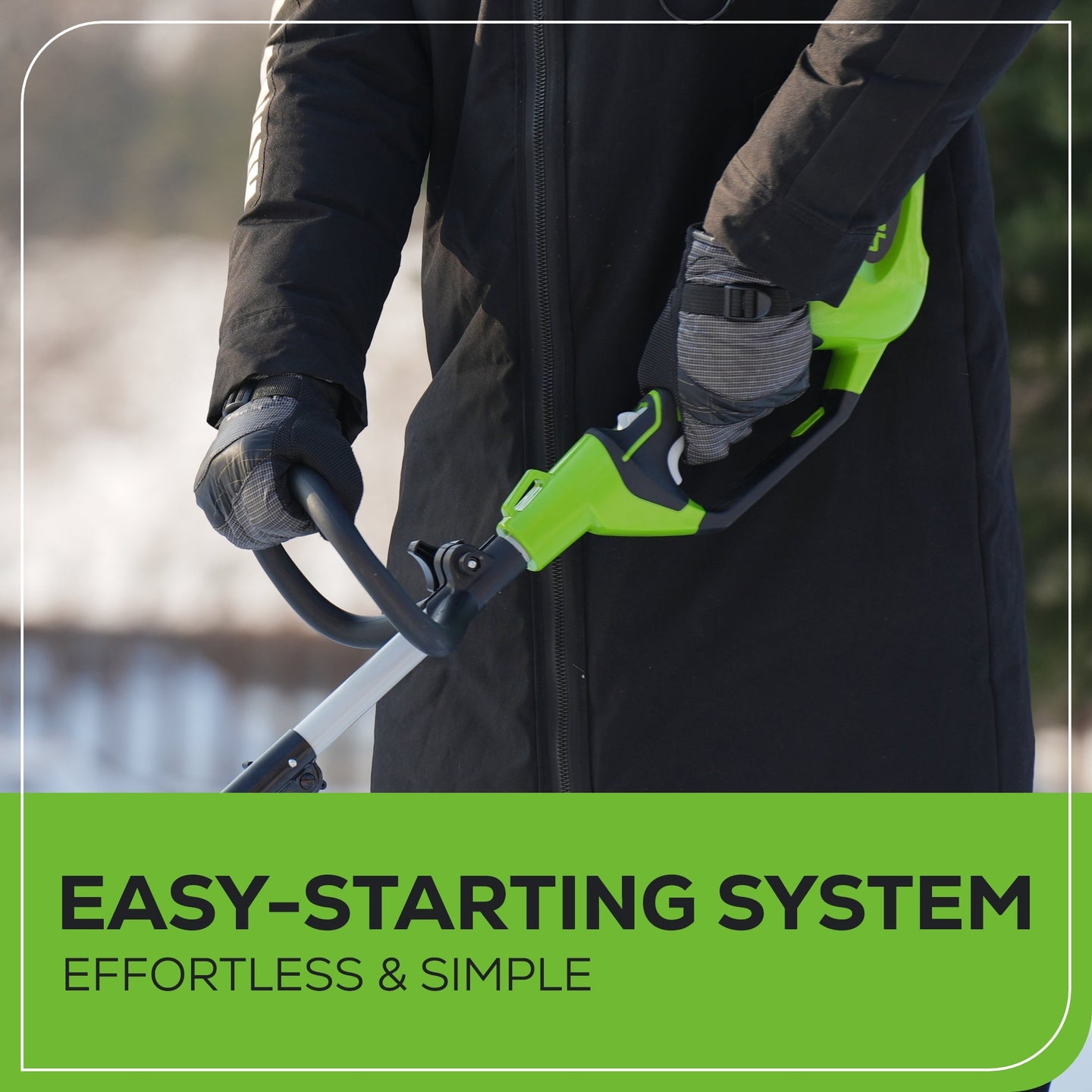 40V 12" Cordless Battery Snow Shovel: 4.0 Ah Battery and Charger greenworkstools