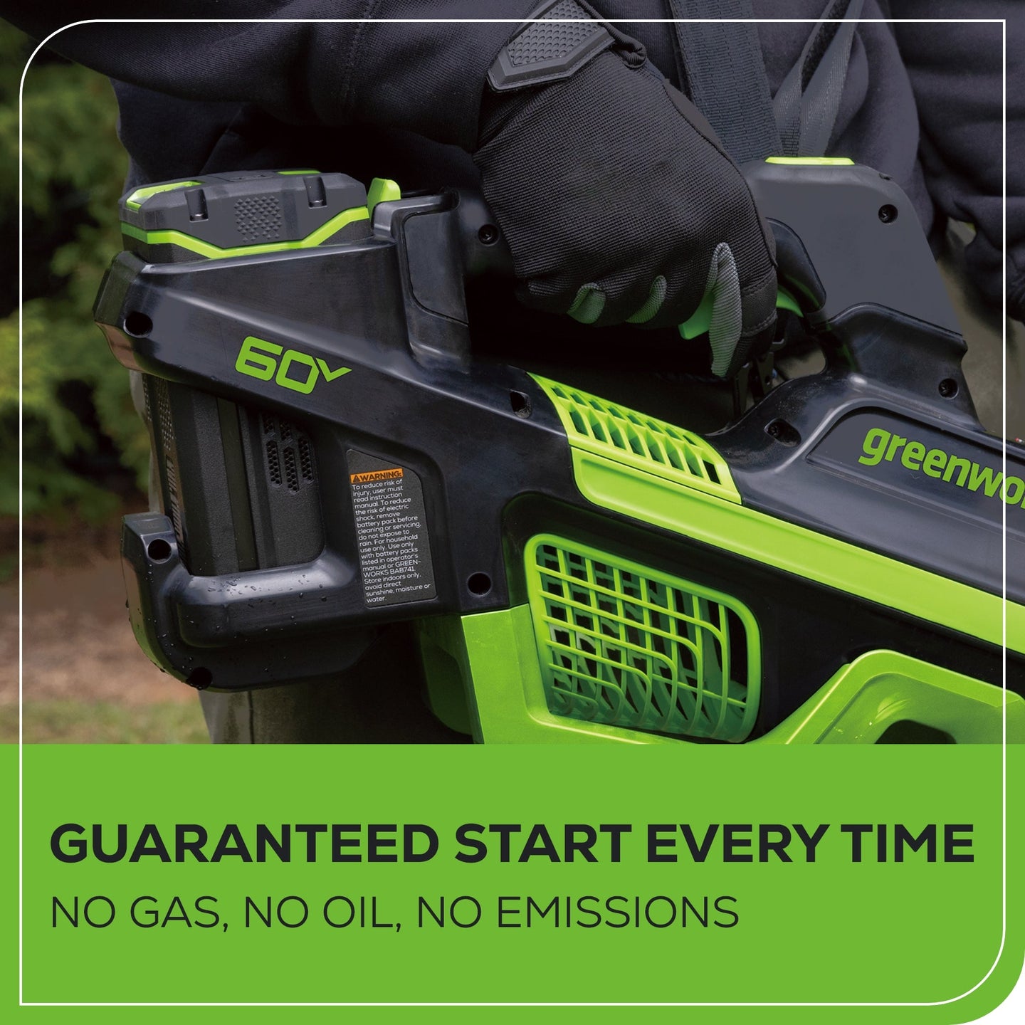 Pro 60V 780CFM Cordless Battery Leaf Blower, 4Ah Battery and Charger Greenworks