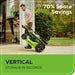 80V 21" Cordless Battery 4-in-1 Push Mower and 16" String Trimmer Combo Kit, (1) 4.0 Ah Battery and (1) Rapid Charger greenworkstools