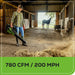 Pro 60V 780CFM Cordless Battery Leaf Blower, 4Ah Battery and Charger Greenworks