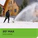 40V 12" Cordless Battery Snow Shovel: 4.0 Ah Battery and Charger greenworkstools