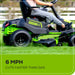 60V 42" Cordless Battery CrossoverT Riding Lawn Mower + Bagger, (6) 8.0 Ah Batteries and (3) Dual-Port Turbo Chargers greenworkstools