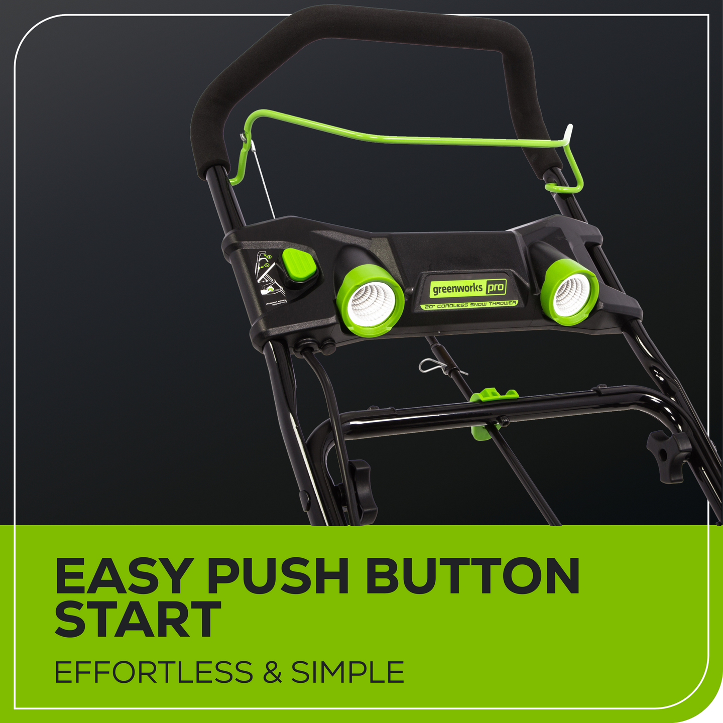 60V 20" Cordless Battery Single-Stage Snow Blower w/ 5.0Ah Battery & Charger greenworkstools