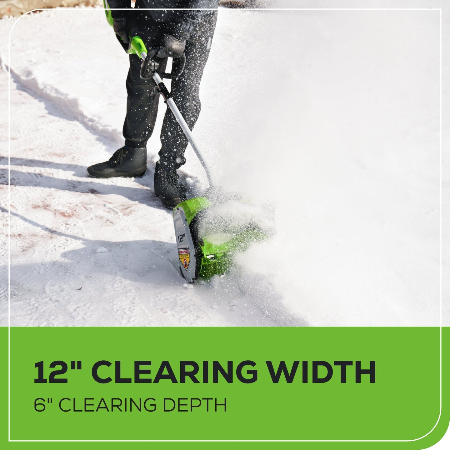 40V 12" Cordless Brushless Snow Shovel (Tool Only) greenworkstools