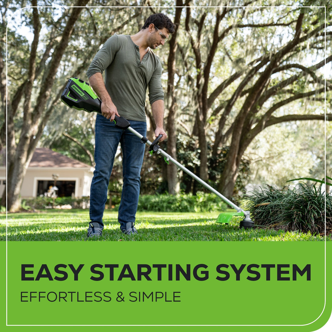 60V 16" Cordless Battery String Trimmer (Attachment Capable) and 16" Hedge Trimmer Attachment Combo Kit: 4.0 Ah Battery and Charger greenworkstools