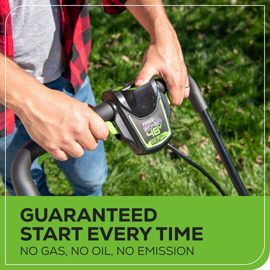 48V (24V x 2) 20" Cordless Battery Push Mower 4PC Combo Kit: (2) 4.0 Ah Batteries and Dual-Port Chargers greenworkstools