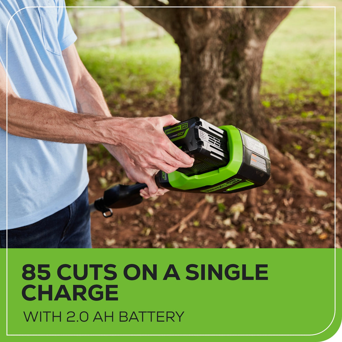 60V 10" Cordless Battery Pole Saw and 20" Pole Hedge Trimmer Combo Kit: 2.0 Ah Battery and Charger greenworkstools