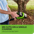 60V 10" Cordless Battery Pole Saw and 20" Pole Hedge Trimmer Combo Kit: 2.0 Ah Battery and Charger greenworkstools
