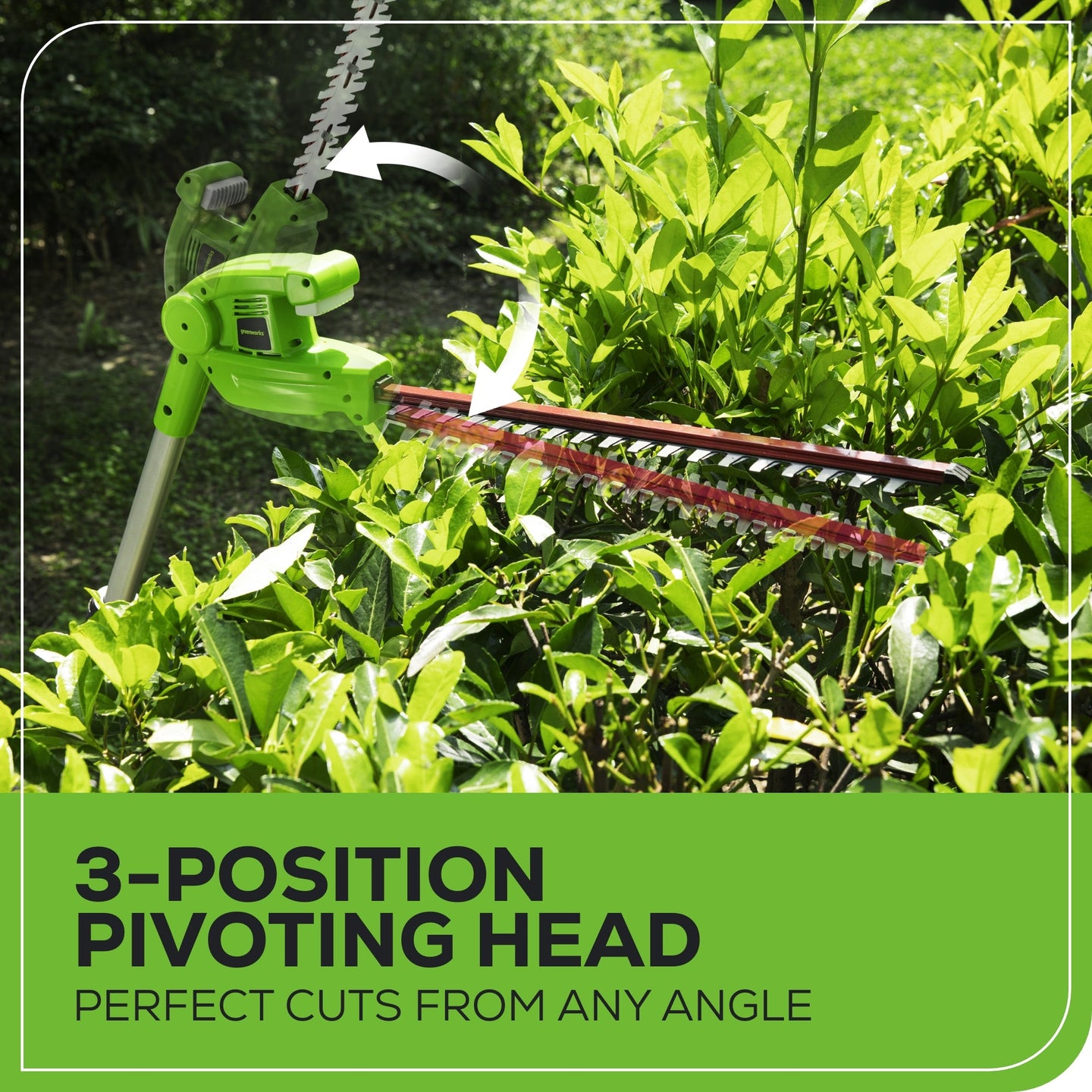 40V Cordless 8" Pole Saw with Hedge Trimmer Attachment Combo Kit (Tool Only) greenworkstools
