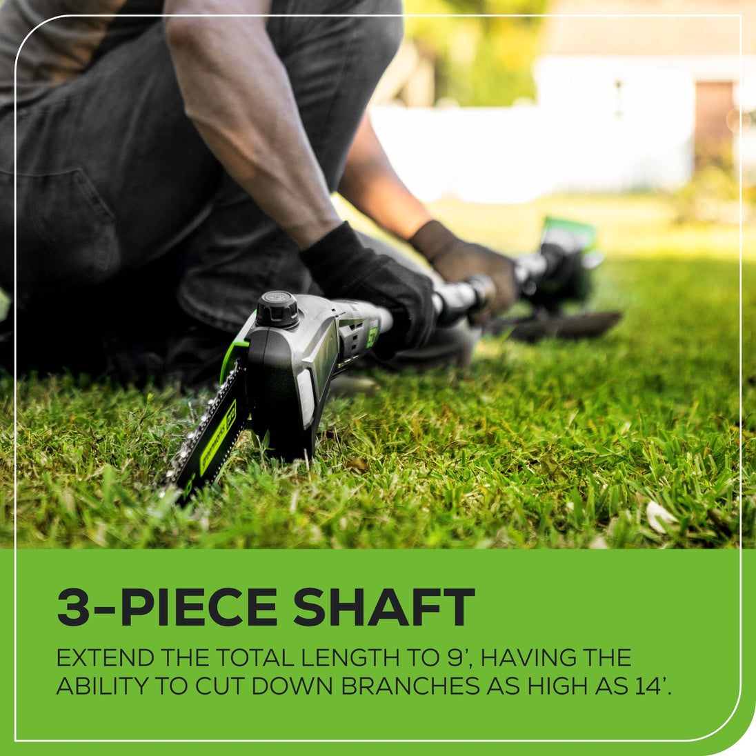 60V 10" Cordless Battery Pole Saw and 20" Pole Hedge Trimmer Combo Kit: 2.0 Ah Battery and Charger greenworkstools