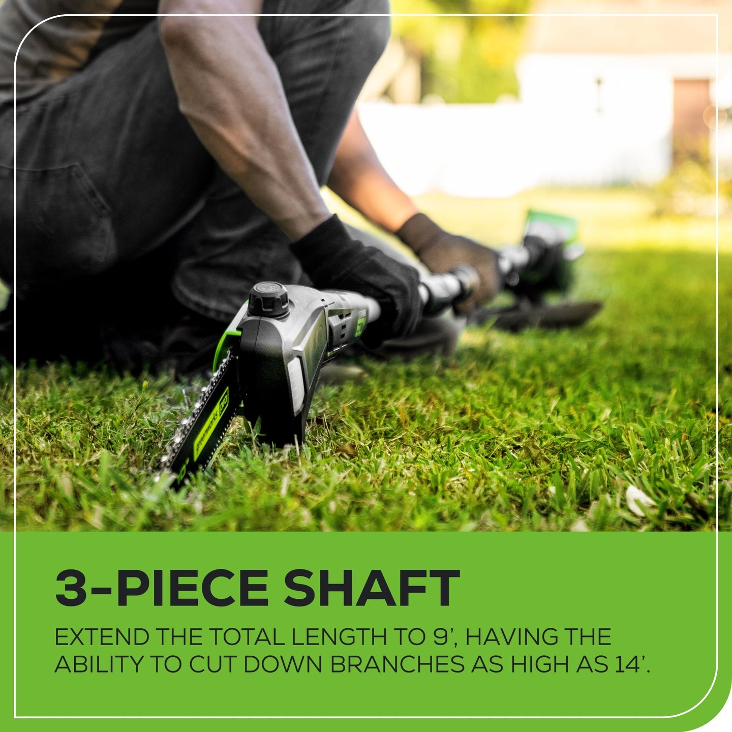 60V 10" Cordless Battery Pole Saw and 20" Pole Hedge Trimmer Combo Kit: 2.0 Ah Battery and Charger greenworkstools