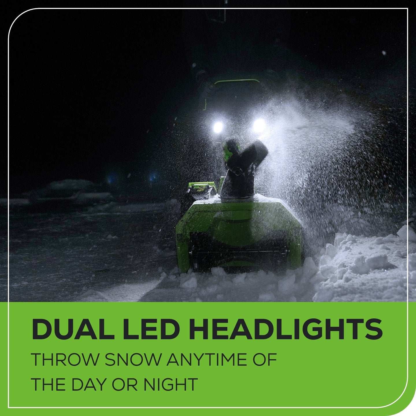 40V 20" Cordless Battery Single-Stage Snow Blower (Tool Only) greenworkstools