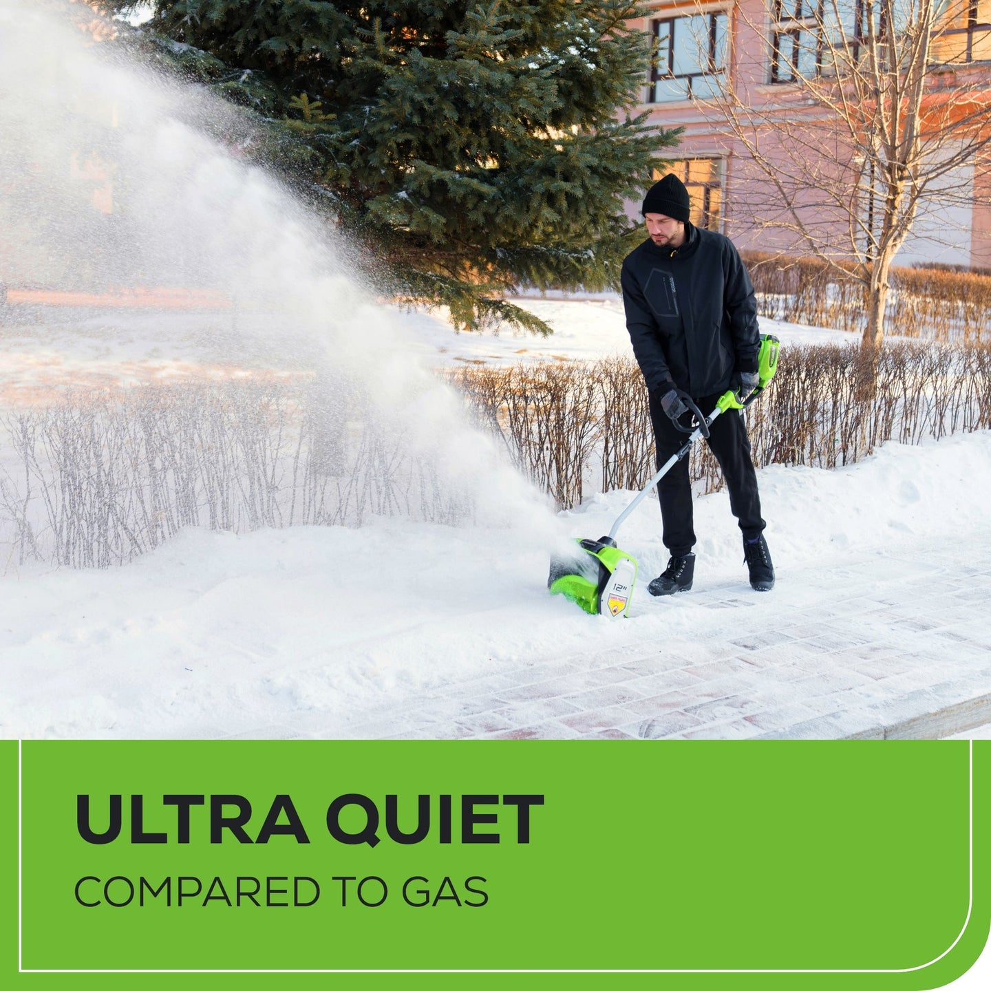 40V 12" Cordless Battery Snow Shovel: 4.0 Ah Battery and Charger greenworkstools