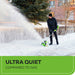 40V 12" Cordless Battery Snow Shovel: 4.0 Ah Battery and Charger greenworkstools