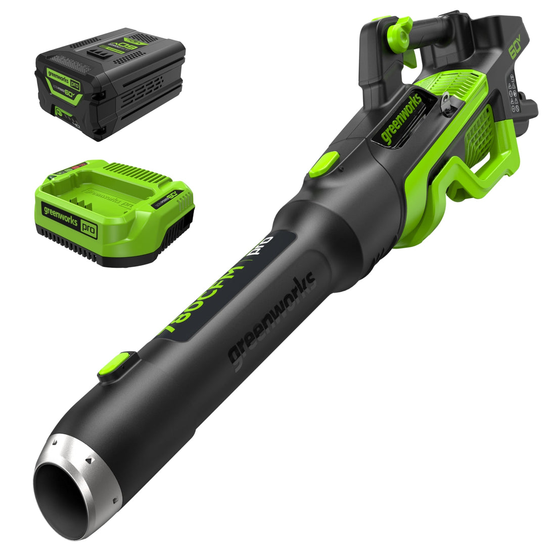 Pro 60V 780CFM Cordless Battery Leaf Blower, 4Ah Battery and Charger Greenworks