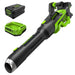 Pro 60V 780CFM Cordless Battery Leaf Blower, 4Ah Battery and Charger Greenworks
