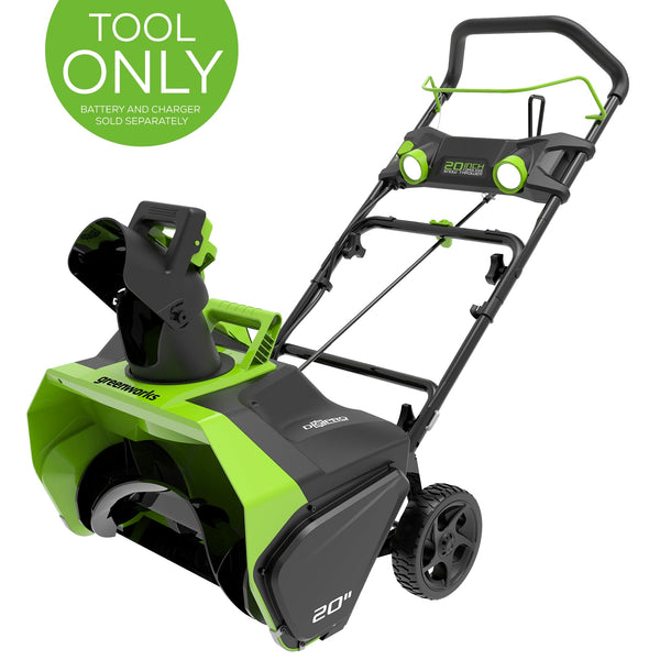 40V 20" Cordless Battery Single-Stage Snow Blower (Tool Only) greenworkstools