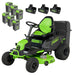 60V 42" Cordless Battery CrossoverT Riding Lawn Mower + Bagger, (6) 8.0 Ah Batteries and (3) Dual-Port Turbo Chargers greenworkstools