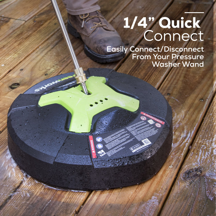 3000 PSI Pressure Washer, 15" Surface Cleaner and Extension Combo Kit greenworkstools