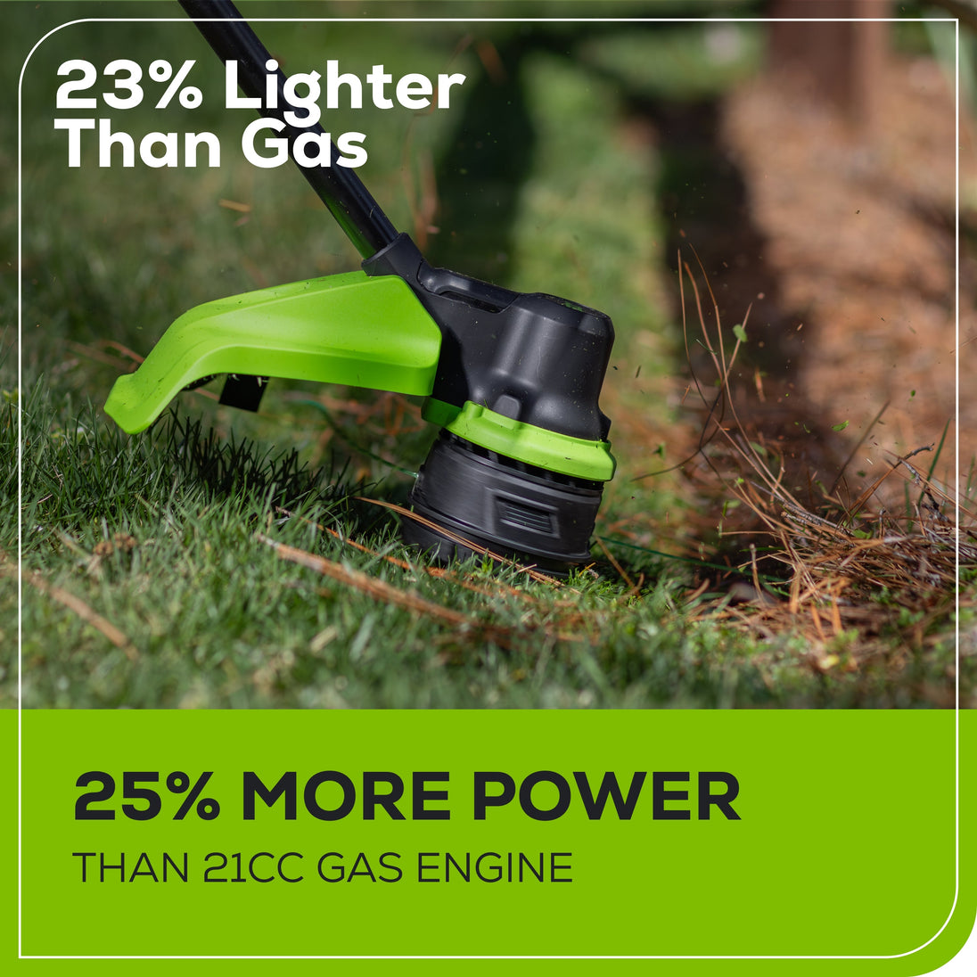 60V 16" Cordless Battery String Trimmer + 750CFM Blower w/2.5Ah Battery and 3A Charger Greenworks