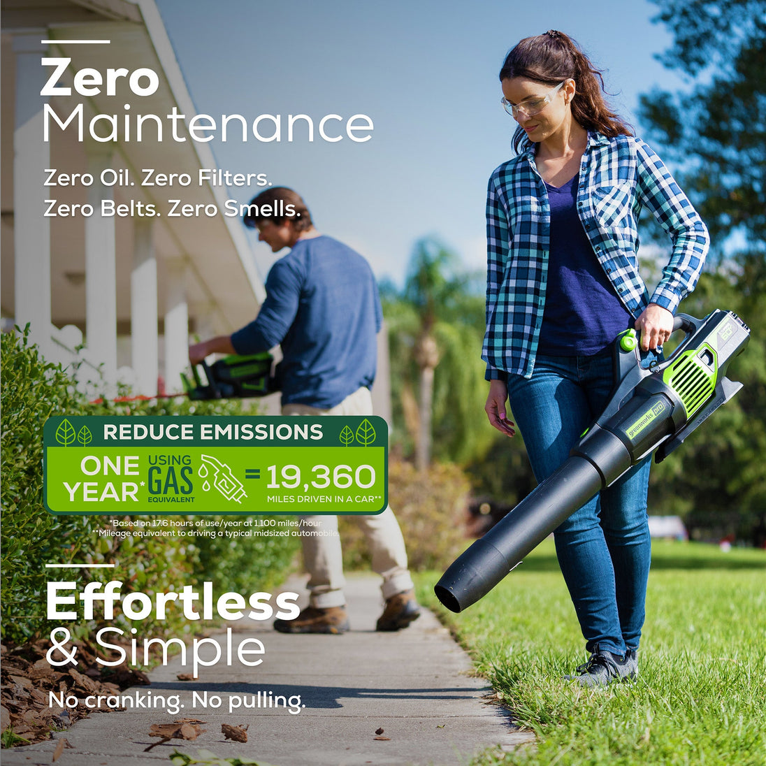 60V 25" Cordless Battery Self-Propelled Mower Combo Kit, Blower: (2) 4.0 Ah Batteries and Dual-Port Charger greenworkstools