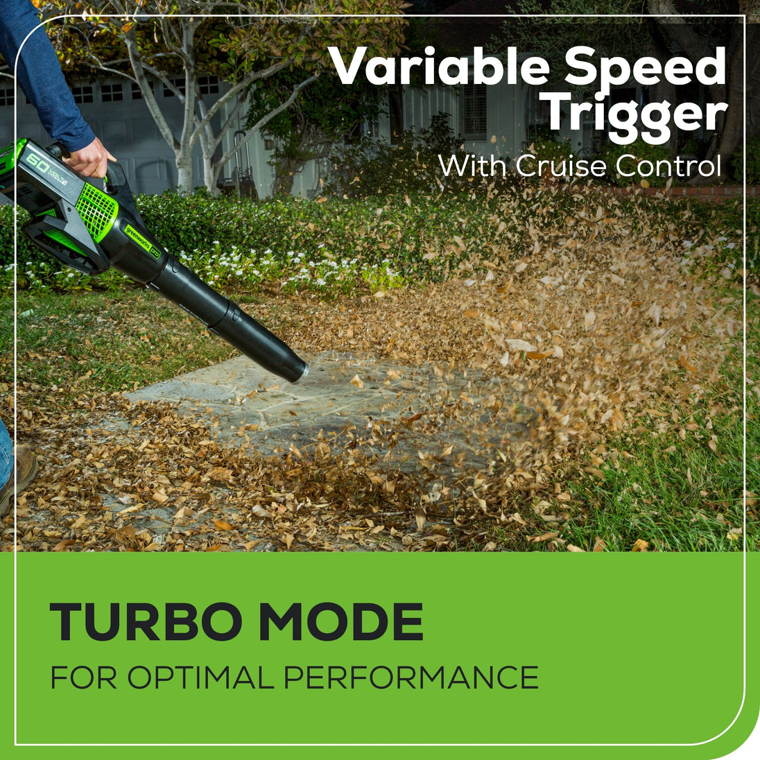 60V 13" Cordless Battery String Trimmer & 540 CFM Leaf Blower Combo Kit w/ 4.0Ah Battery & Charger greenworkstools