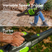 60V 610 CFM Cordless Battery Leaf Blower and Gutter Cleaning Kit Combo Kit: 2.5 Ah Battery and Rapid Charger greenworkstools