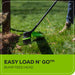 60V 16" Cordless Battery String Trimmer + 750CFM Blower w/2.5Ah Battery and 3A Charger Greenworks