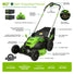 60V 25" Cordless Battery Self-Propelled Mower Combo Kit, Blower: (2) 4.0 Ah Batteries and Dual-Port Charger greenworkstools