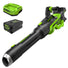60V 660 CFM Cordless Battery Brushless Leaf Blower: 2.5 Ah Battery and Charger greenworkstools