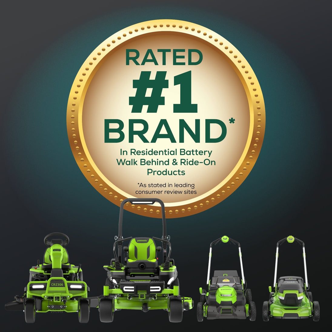 60V 30" CrossoverT Riding Lawn Tractor 3PC Combo Kit, Two 8.0 Ah Batteries, Two 4.0 Ah Batteries, One 2.5 Ah Battery and Two Chargers Greenworks
